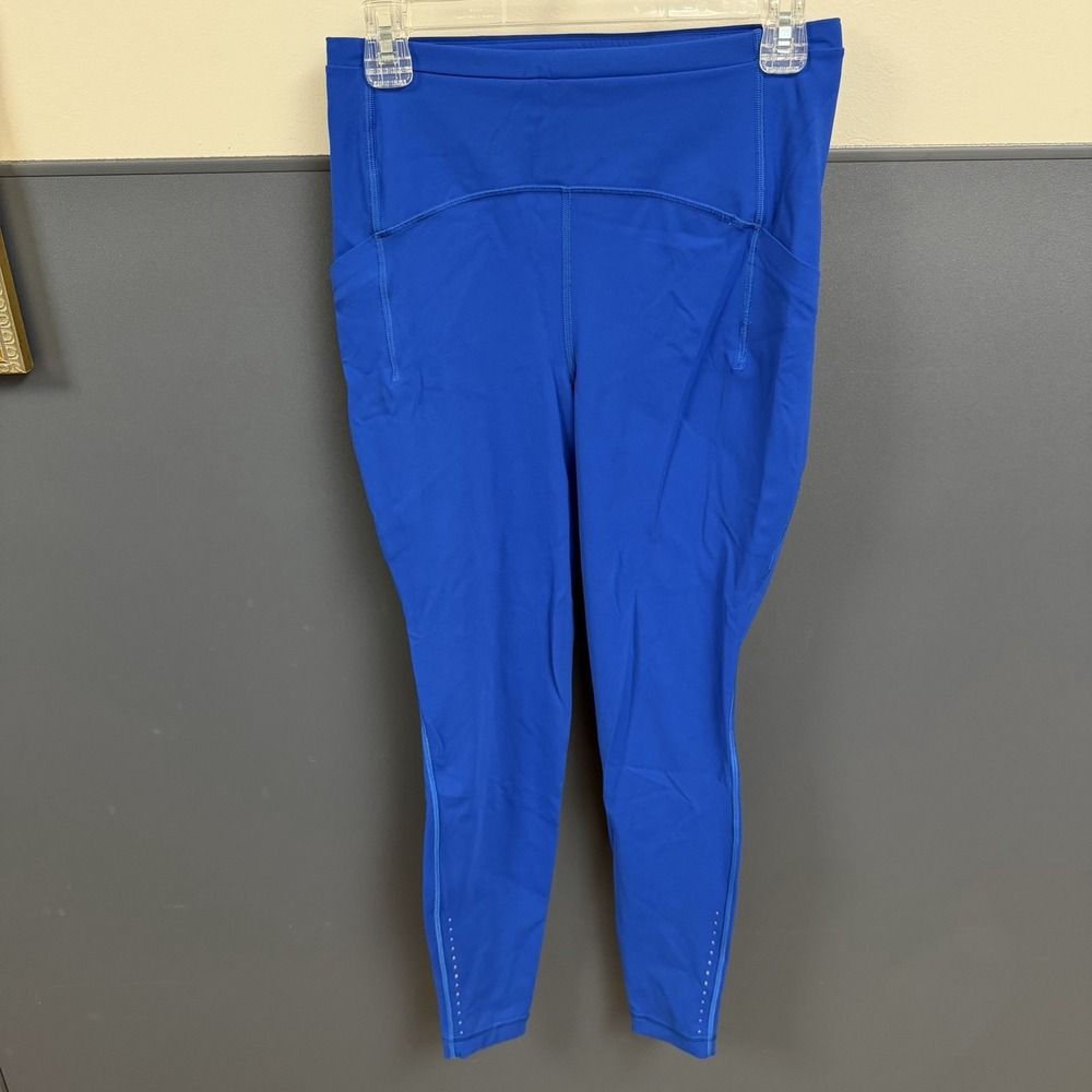 Lululemon Women Swift Speed HR Tight  28" SZ"8 Blue Leggings Pockets  Active
